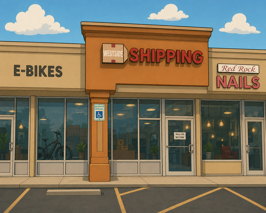 Westside Shipping & More storefront on West Colorado Avenue